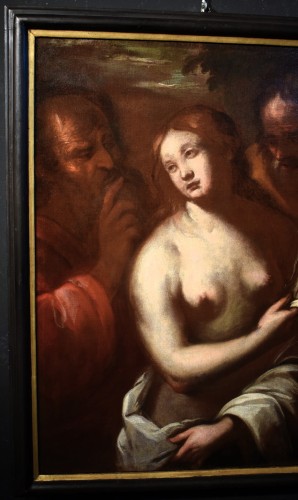 Paintings & Drawings  - Susanna and the two elders - 17th-century Lombard School